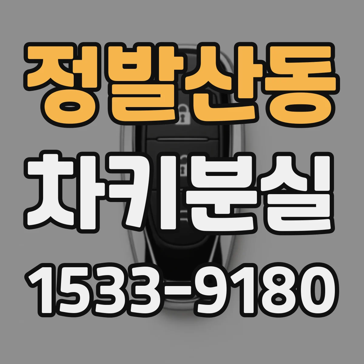 정발산동 차키분실