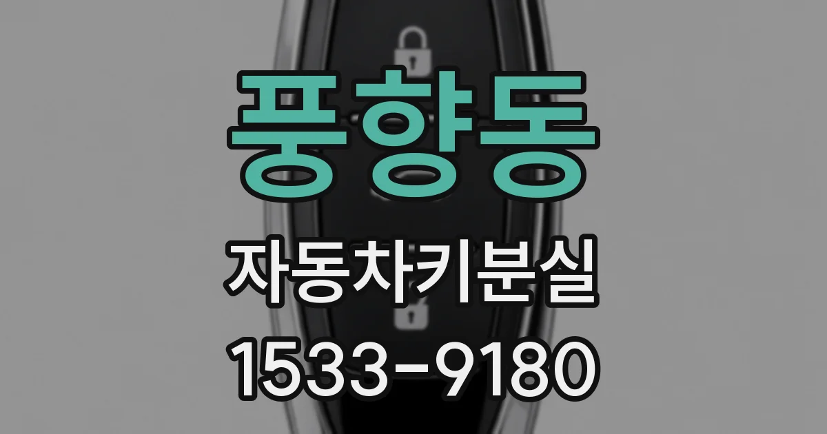 풍향동 자동차키분실