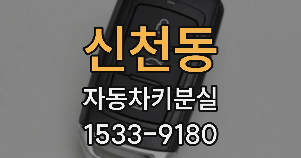 신천동 자동차키분실