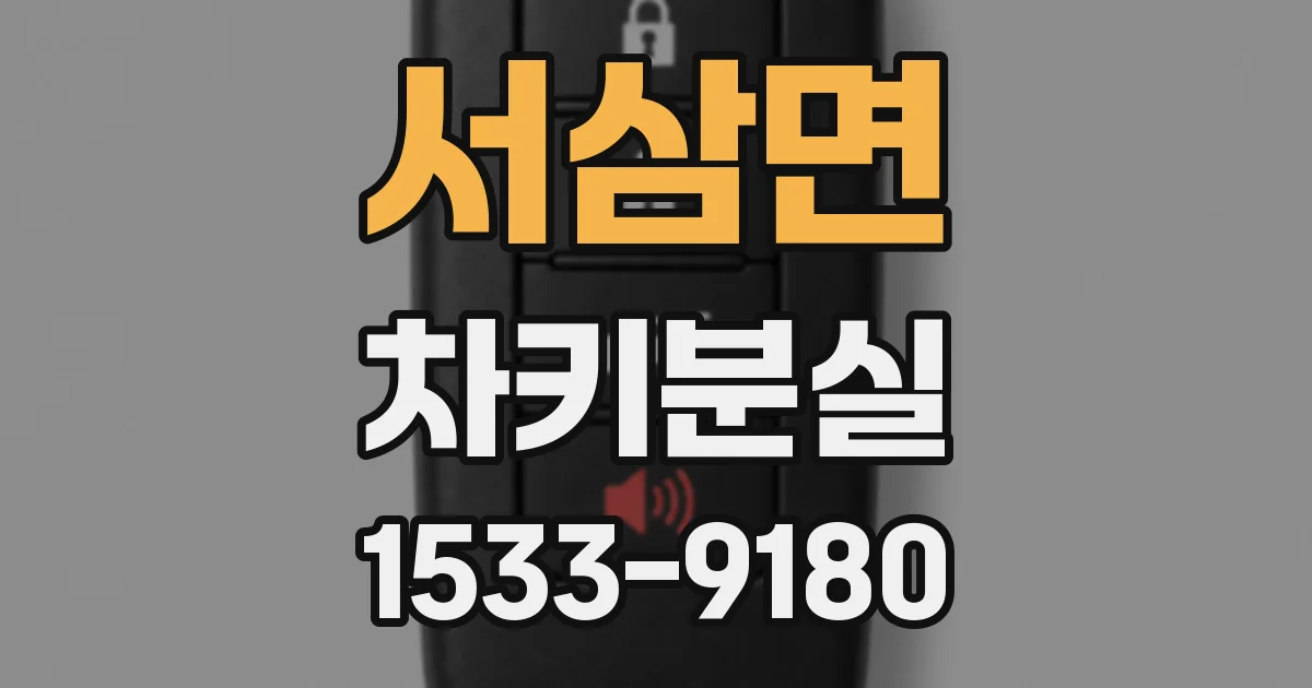 서삼면 차키분실