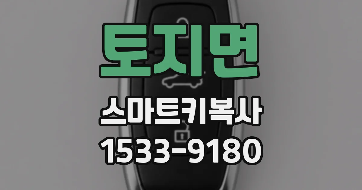 토지면 스마트키복사