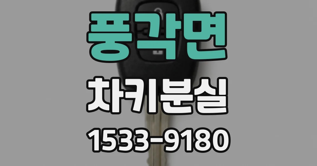 풍각면 차키분실