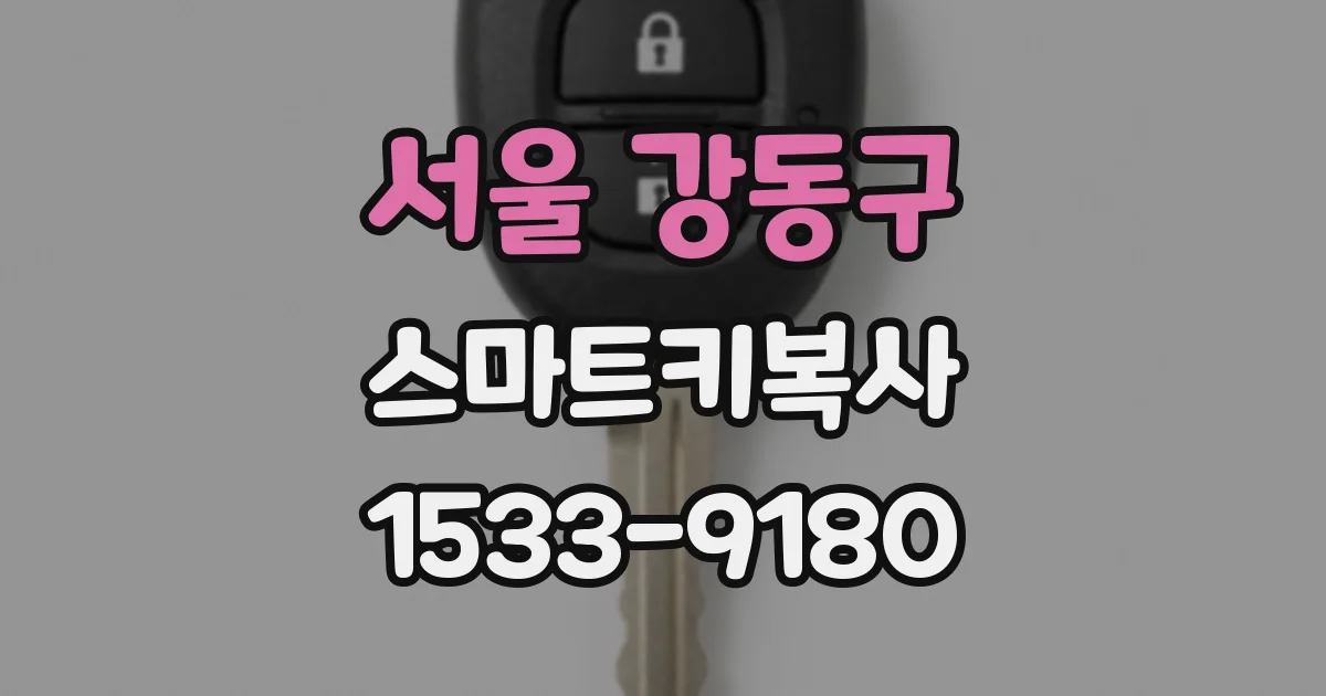 서울 강동구 스마트키복사