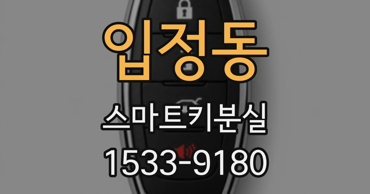 입정동 스마트키분실
