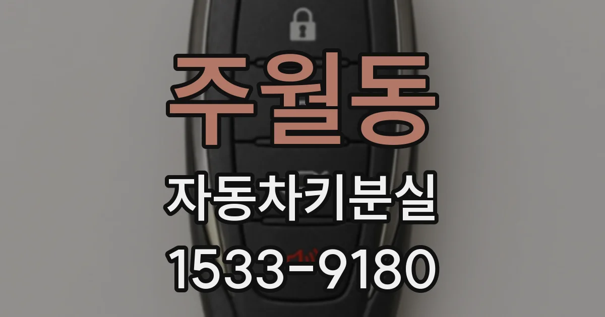주월동 자동차키분실