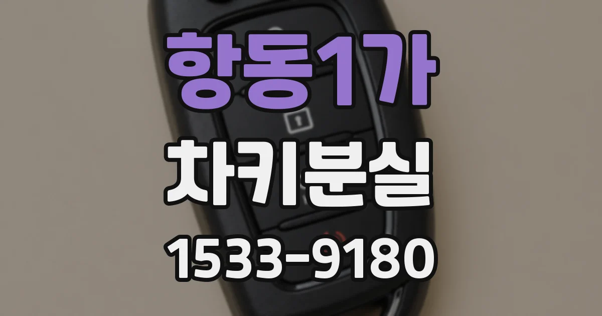 항동1가 차키분실