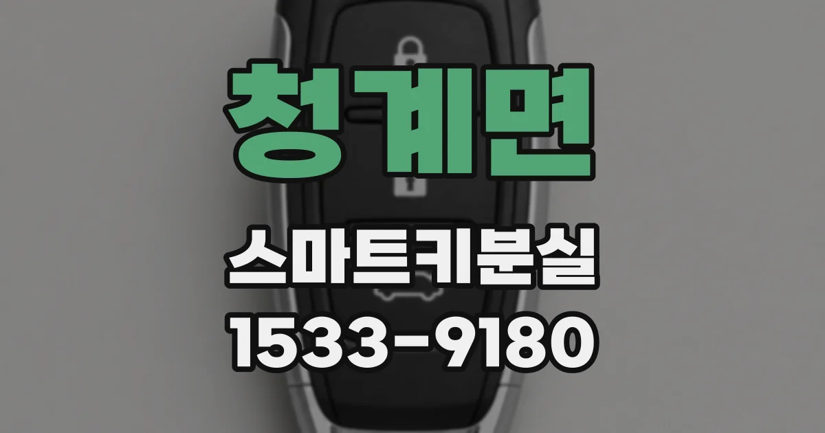 청계면 스마트키분실
