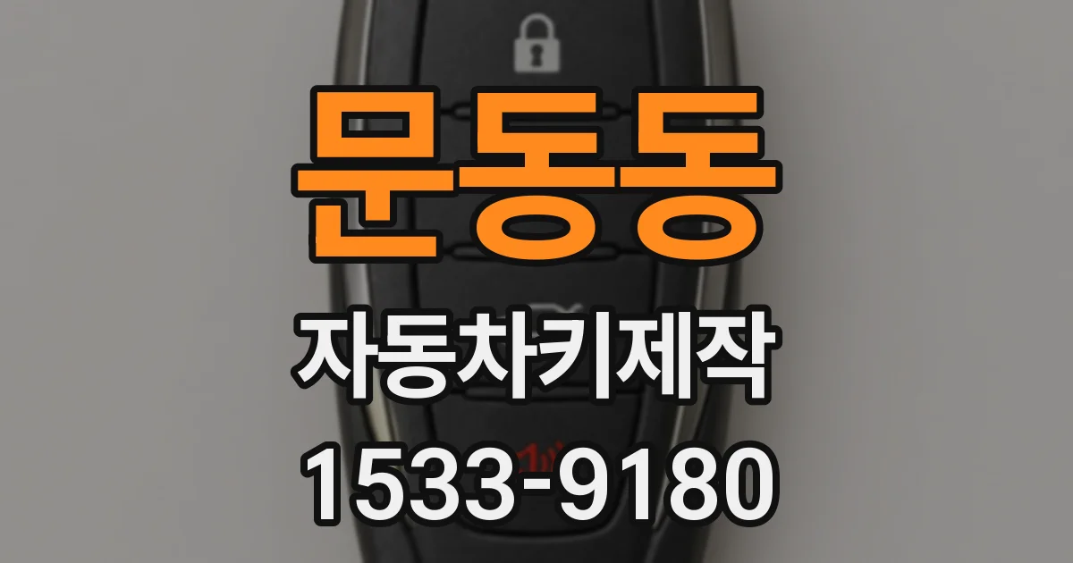 문동동 자동차키제작