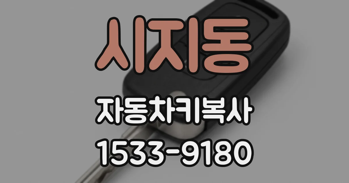 시지동 자동차키복사