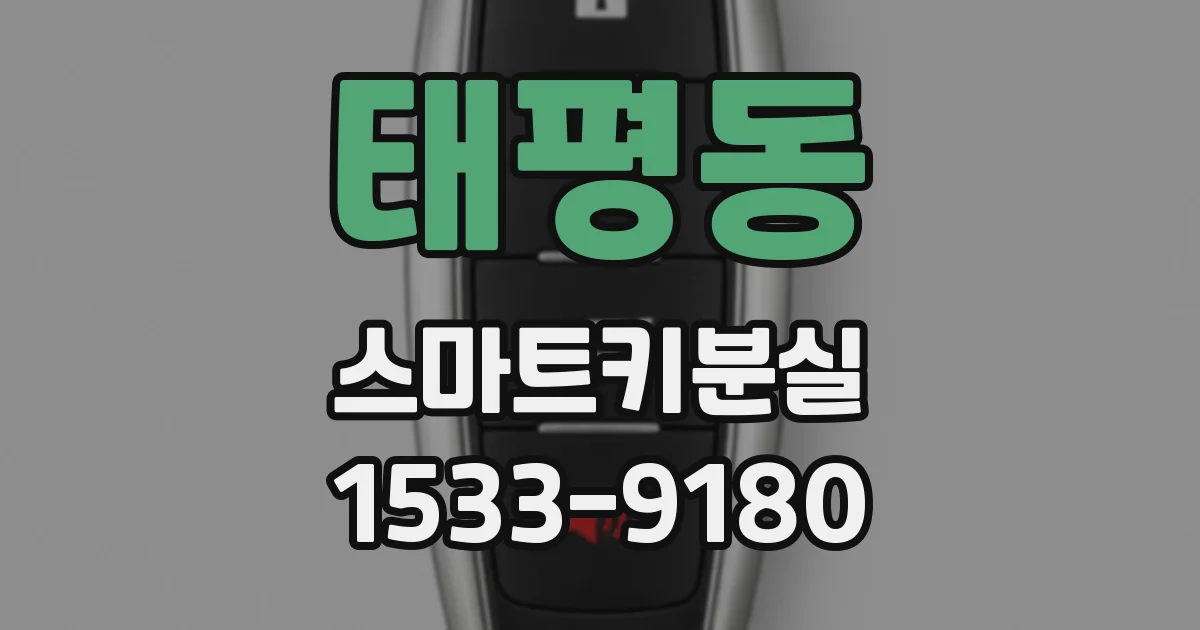 태평동 스마트키분실