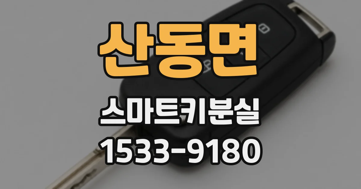 산동면 스마트키분실