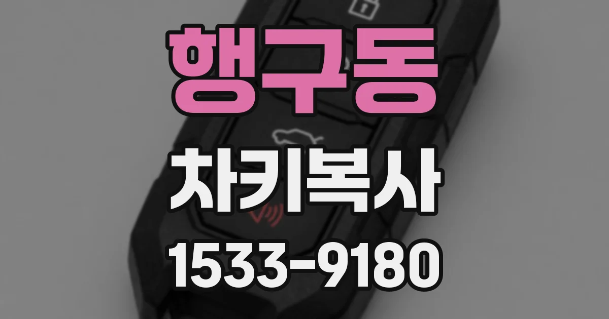 행구동 차키복사