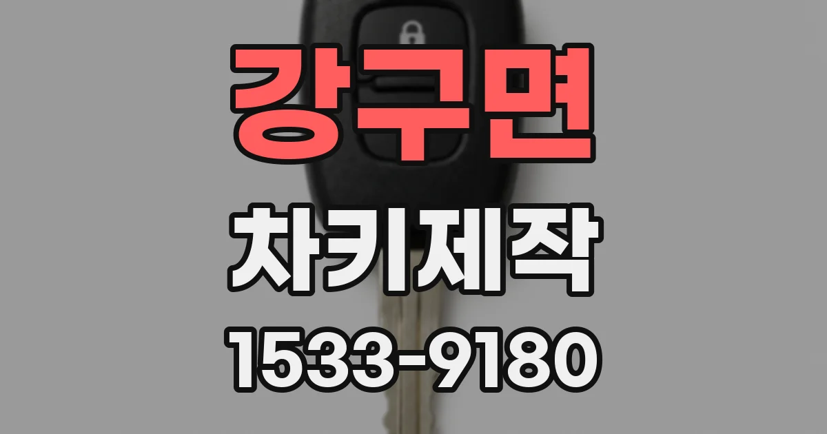 강구면 차키제작