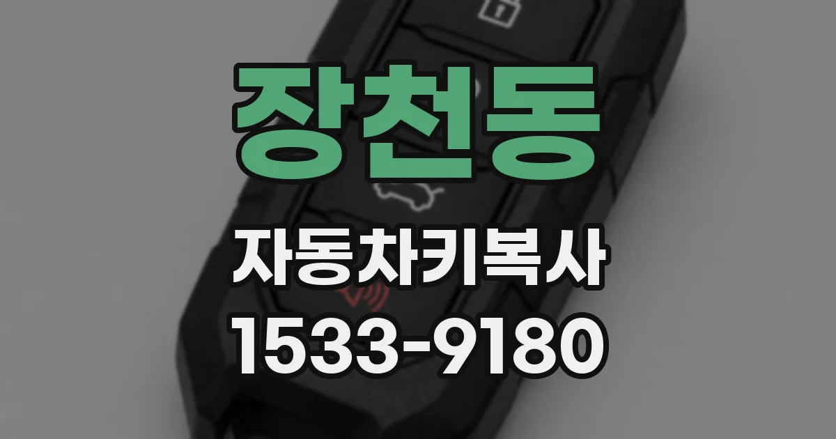장천동 자동차키복사