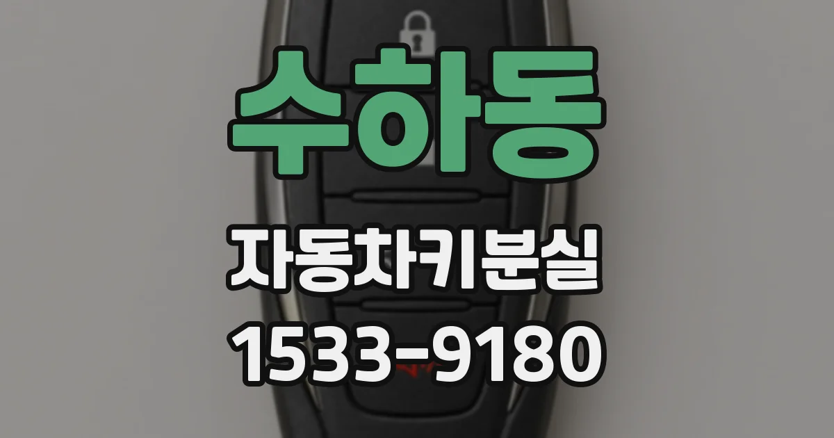 수하동 자동차키분실