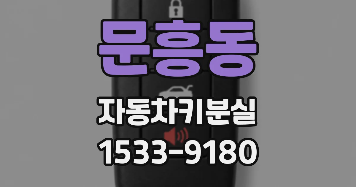 문흥동 자동차키분실