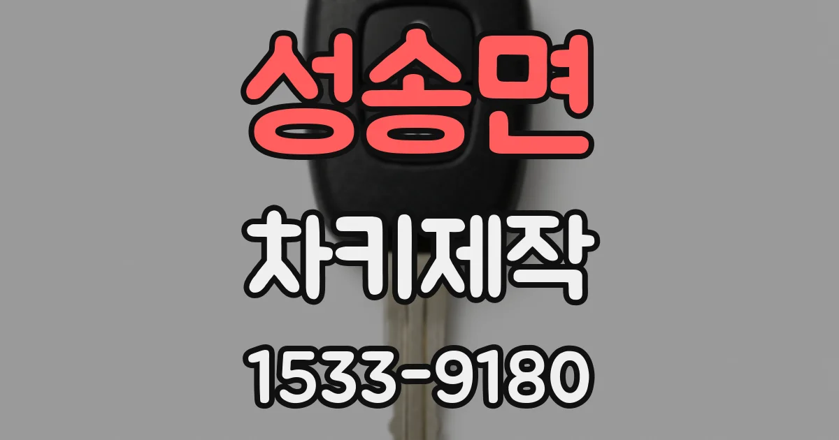 성송면 차키제작