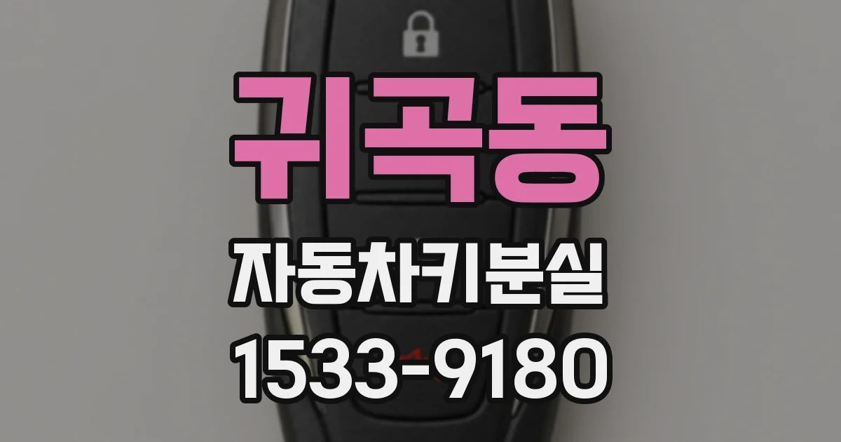 귀곡동 자동차키분실