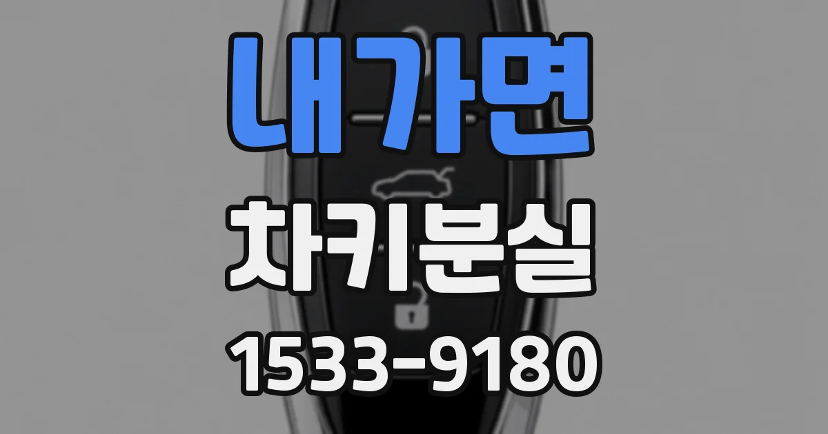 내가면 차키분실