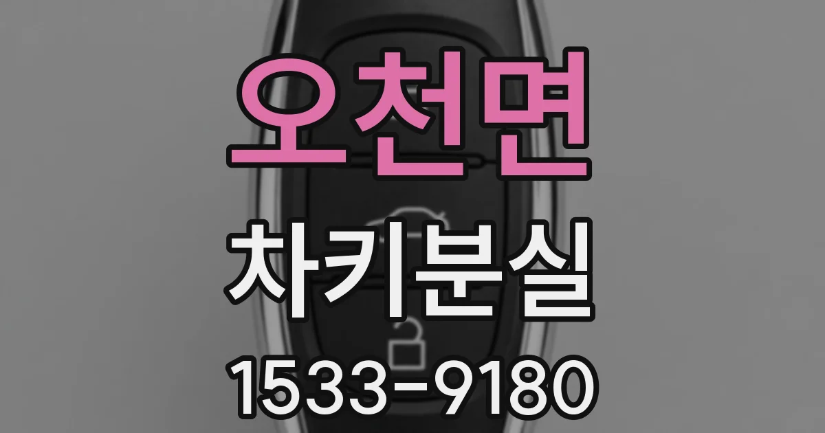 오천면 차키분실
