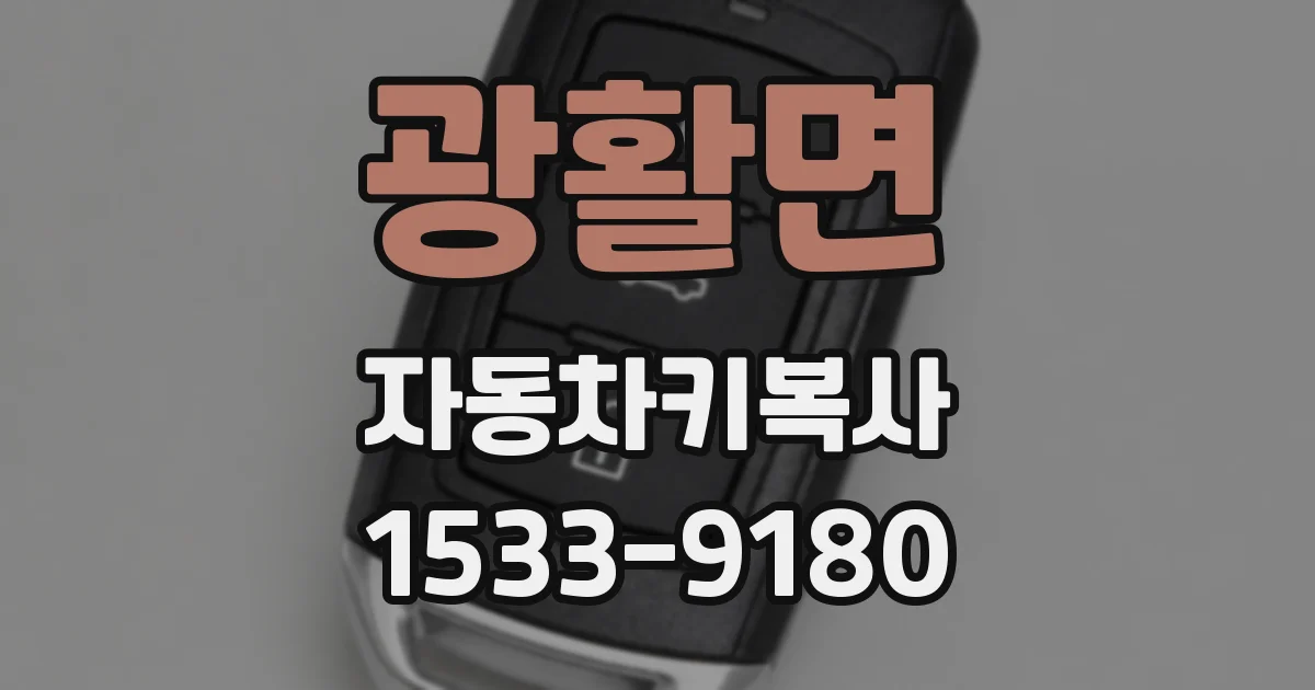 광활면 자동차키복사