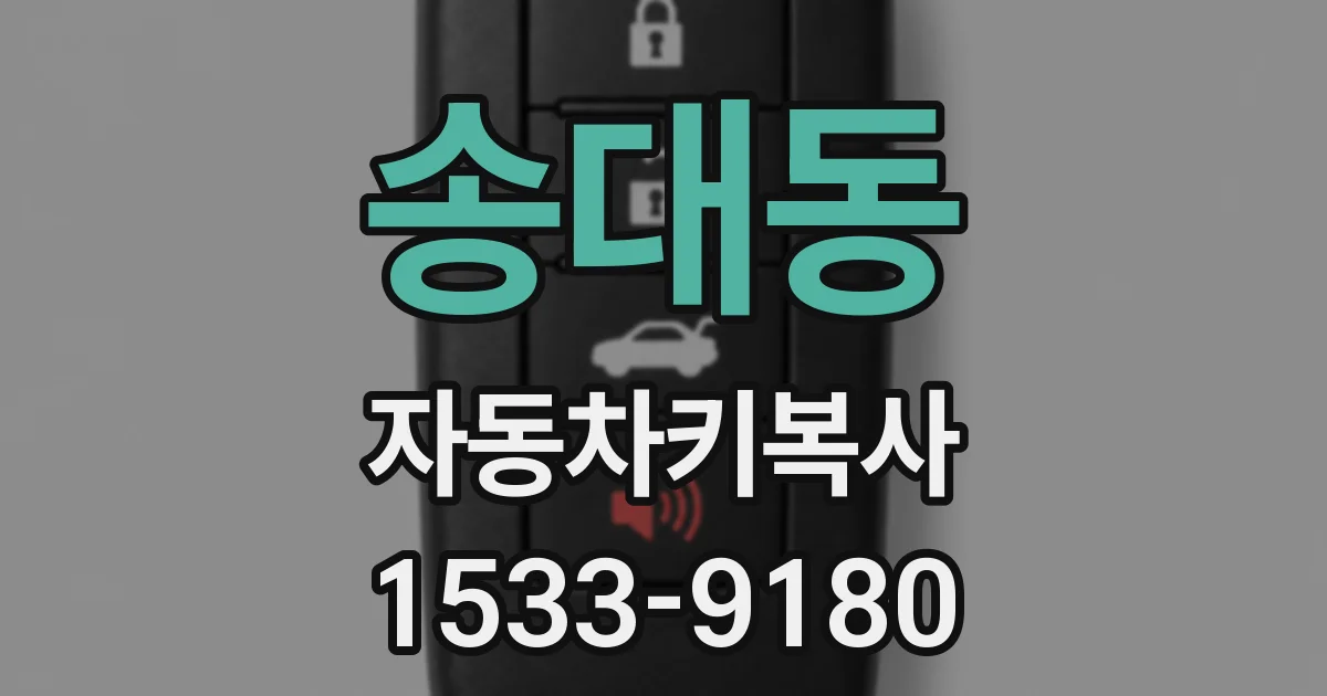 송대동 자동차키복사