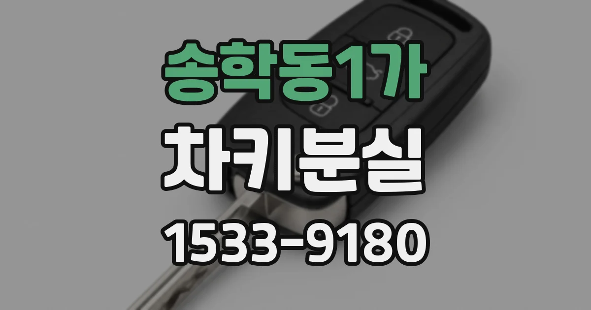 송학동1가 차키분실