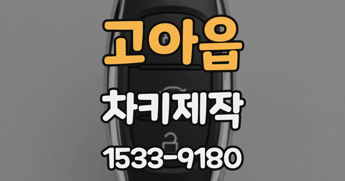 고아읍 차키제작