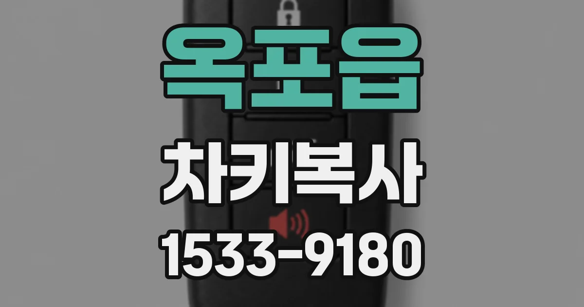 옥포읍 차키복사