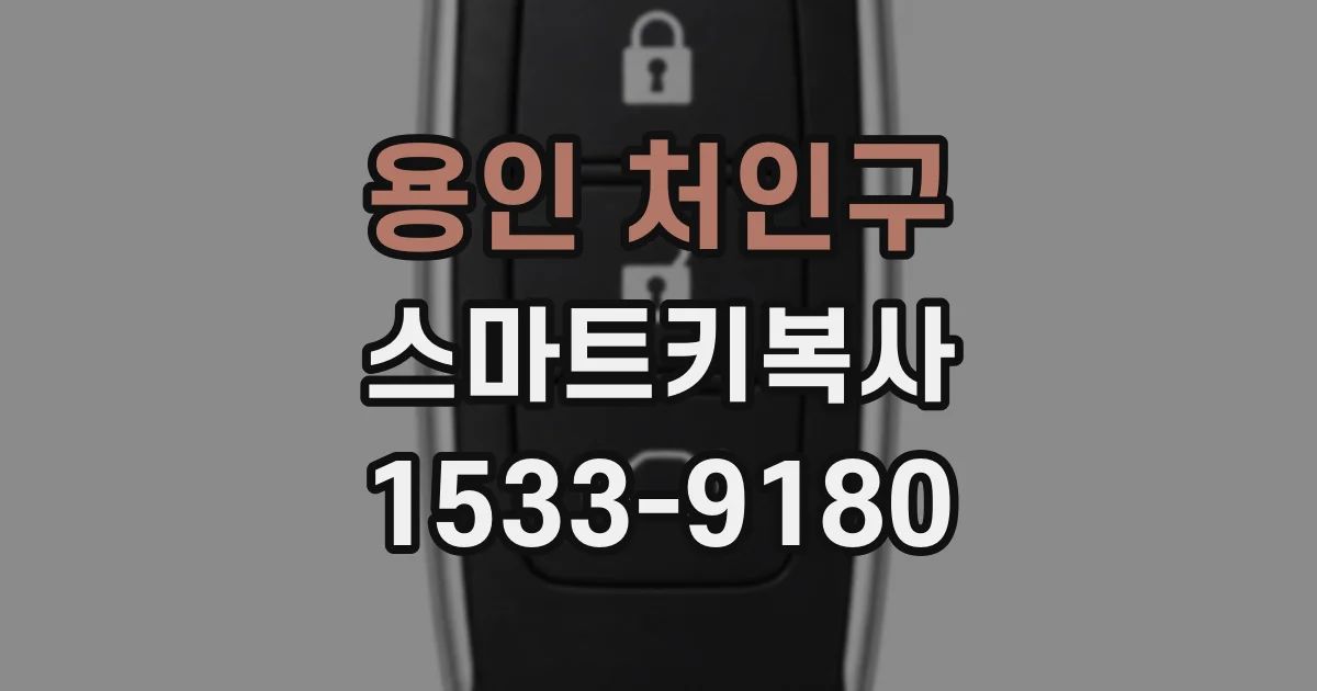 용인 처인구 스마트키복사