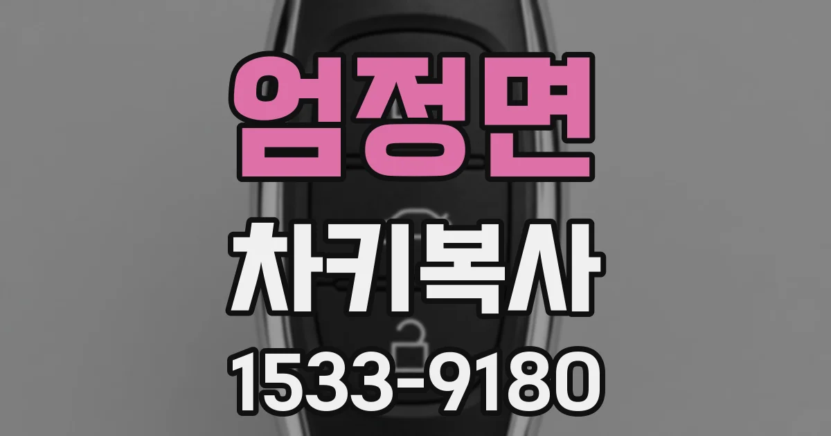 엄정면 차키복사