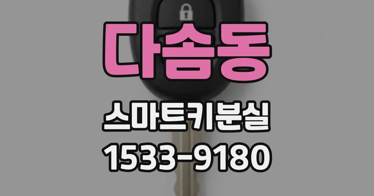 다솜동 스마트키분실