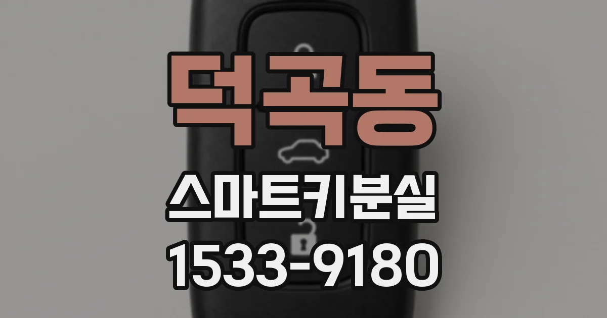 덕곡동 스마트키분실