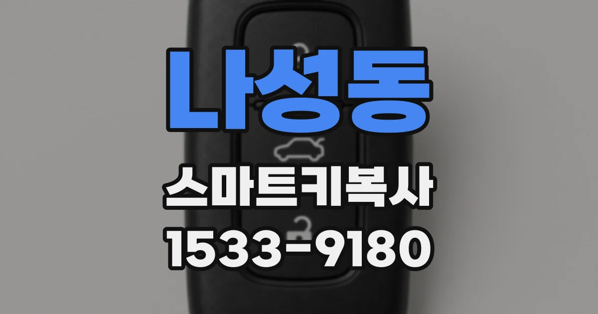 나성동 스마트키복사