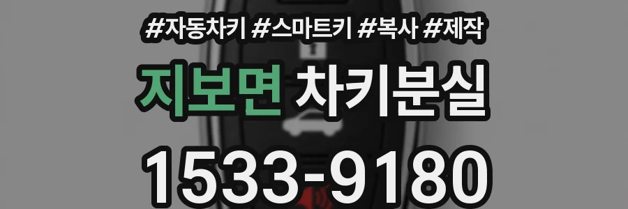 지보면 차키분실