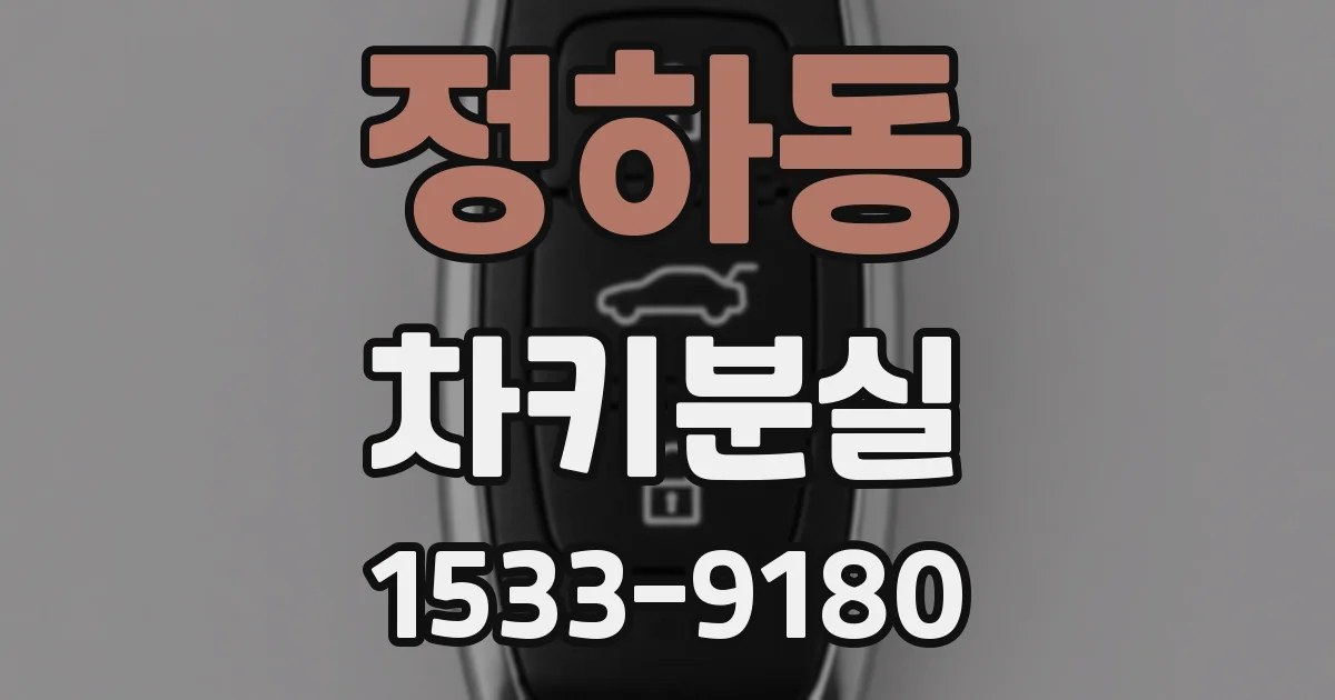 정하동 차키분실