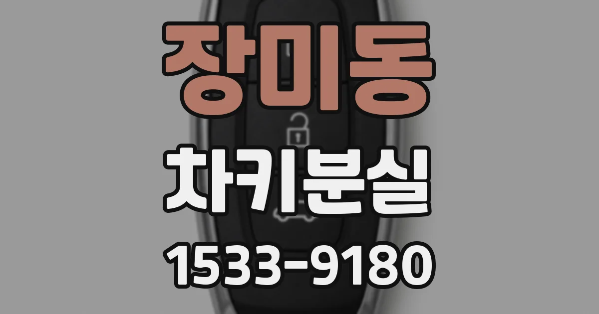 장미동 차키분실