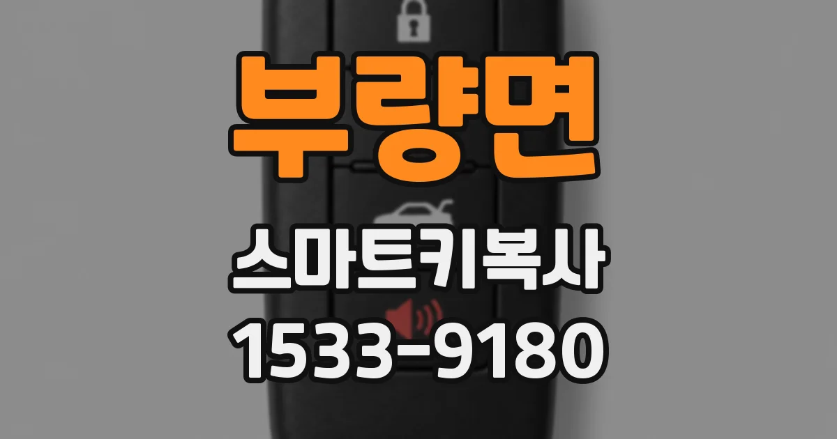 부량면 스마트키복사