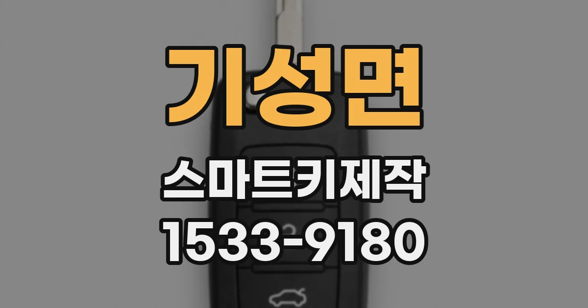 기성면 스마트키제작