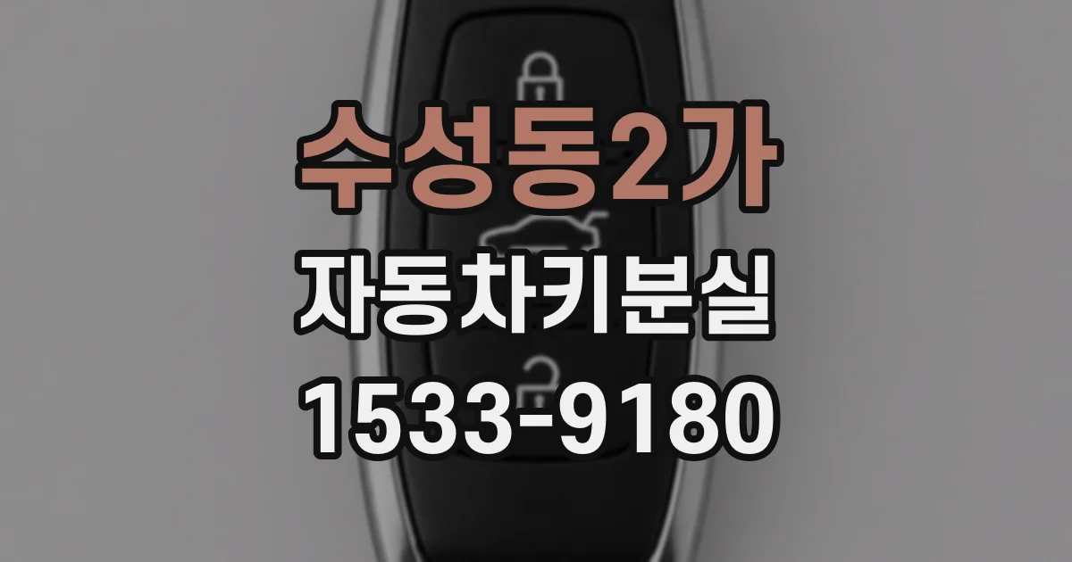 수성동2가 자동차키분실
