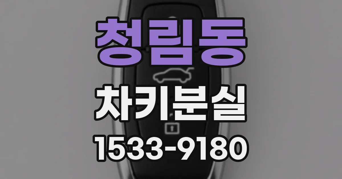 청림동 차키분실