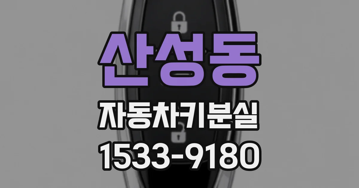 산성동 자동차키분실