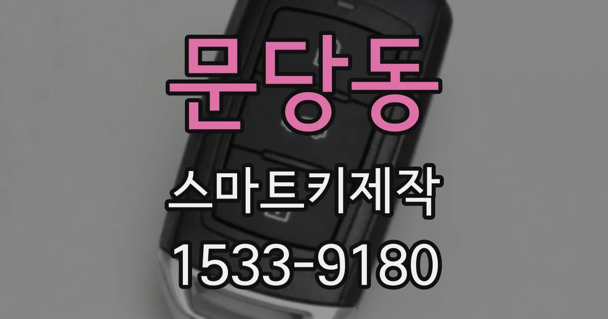 문당동 스마트키제작