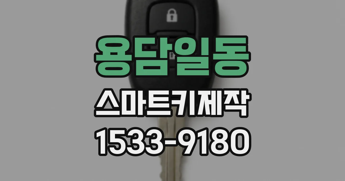 용담일동 스마트키제작