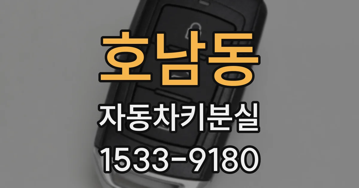 호남동 자동차키분실