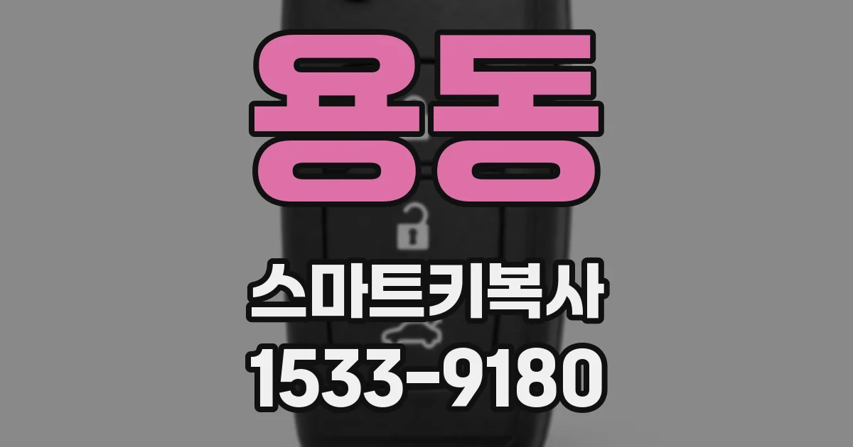 용동 스마트키복사
