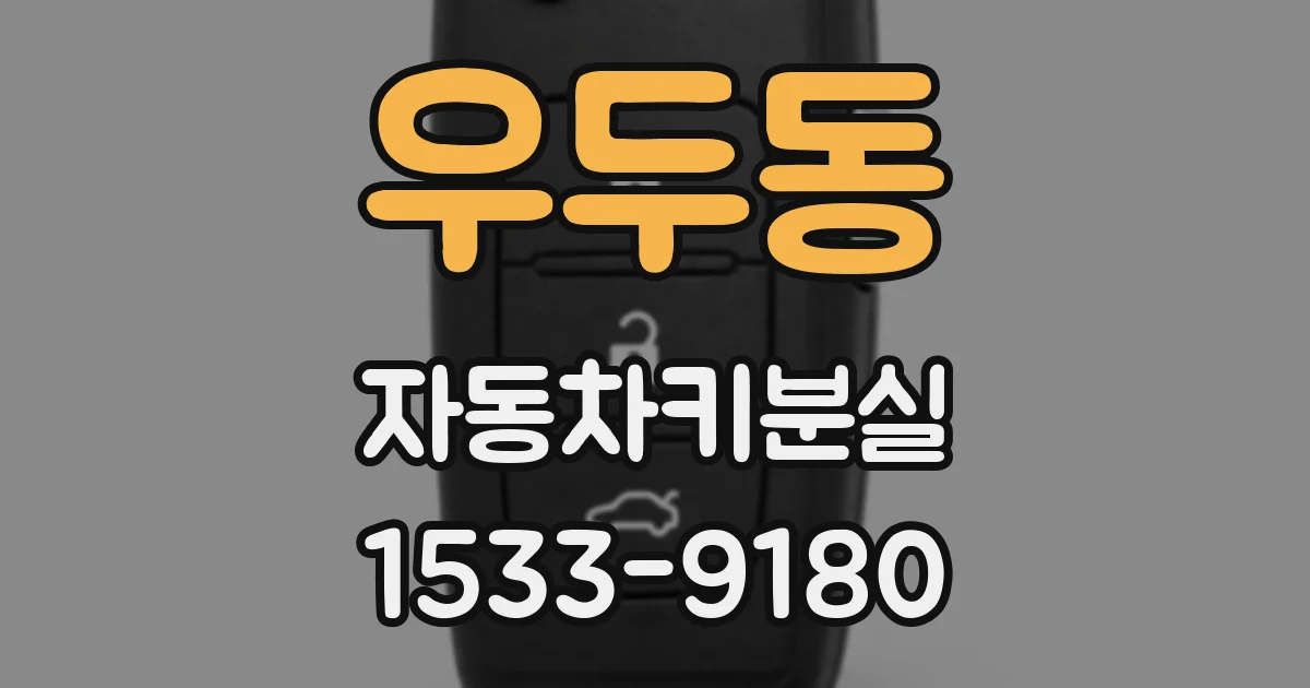 우두동 자동차키분실