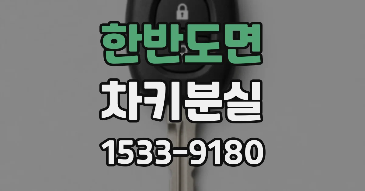 한반도면 차키분실