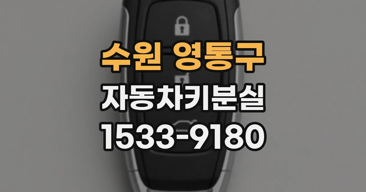 수원 영통구 자동차키분실