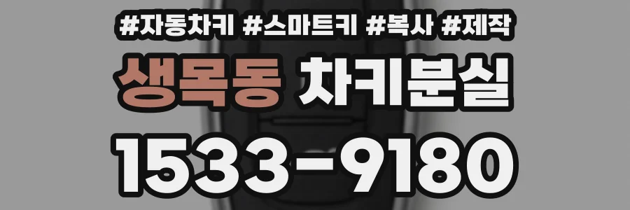 생목동 차키분실
